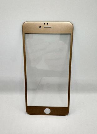 Стекло iphone 3d 6plus 6splus gold