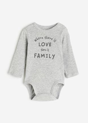 Боди на длинный рукав h&amp;m