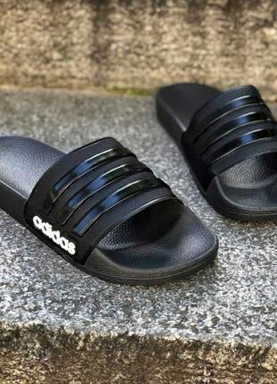 Шльопанці adidas classic black шльопки шльопанці шльопанці6 фото