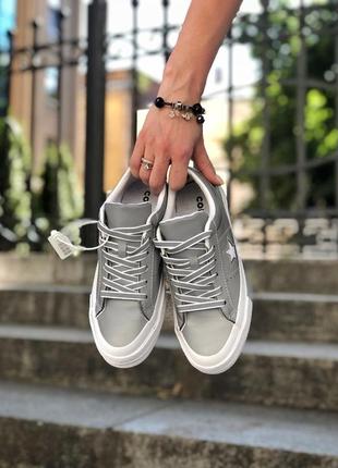 Шикарные рефлективные кеды converse grey reflective кеди кроссовки кросівки рефлективні3 фото