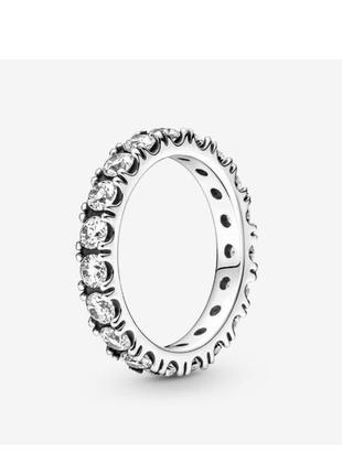 Каблучка перстень кільце колечко кольцо срібло пандора pandora silver s925 ale з біркою блискучий рядок