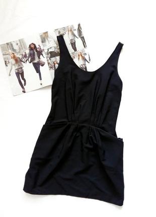 Черное платье zara c открытой спиной