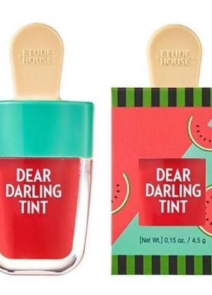 Тинт для губ etude house dear darling water gel tint ice cream тон rd3073 фото