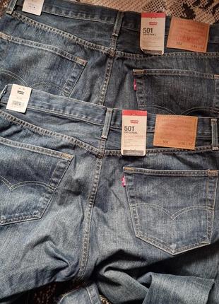 Брендові фірмові стрейчеві джинси levi's 501,оригінал,нові з бірками,made in bulgaria,розмір 36/32, 36/34.
