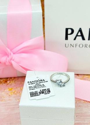 Кольццо кольцо кольцо пандора pandora silver s925 ale с биркой два сердца сердечко2 фото