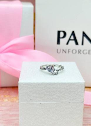 Кольццо кольцо кольцо пандора pandora silver s925 ale с биркой два сердца сердечко6 фото