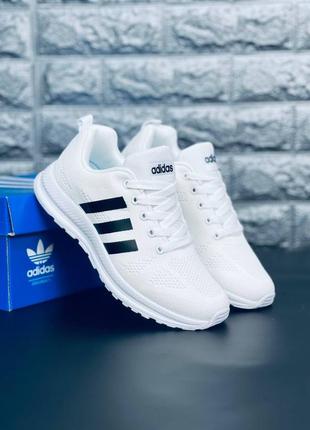 Женские кроссовки adidas белые текстиль кроссовки адидас