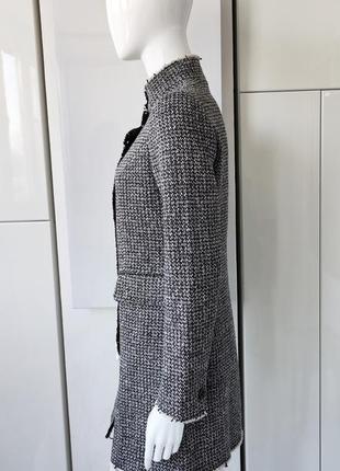 ♥️1+1=3♥️ sisley женское твидовое пальто из шерстяной смеси4 фото