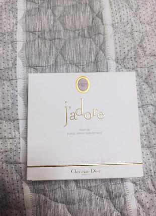 Dior jadore parfum purse spray and refills набір (edt/4х7,5ml) вінтаж