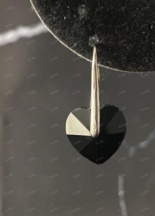 Серьги с кристаллами swarovski, серьги с кристаллами сваровски, застежка крючок.2 фото