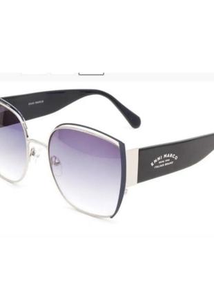 Женские солнечные очки брендовые модные большие бабочки в оправе enni marco is 11-6181 фото
