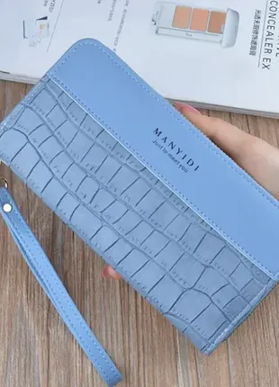 Жіночий гаманець клатч на 2 відділи з ручкою модний та місткий