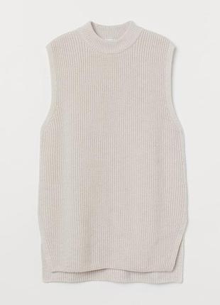 Жилет светр в рубчик h&m з вовною