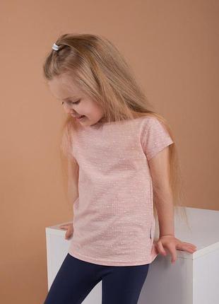 Футболка с круглым вырезом горловины в сердечка