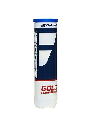М'ячі тенісні babolat gold championship x4 502082/113 (4 шт.)