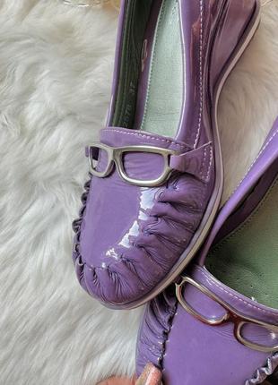 Новые  брендовые туфли  geox оригинал натуральная кожа лаванда7 фото