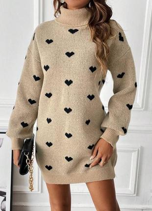 Жіночий теплий светр туніка подовжений сукня3 фото