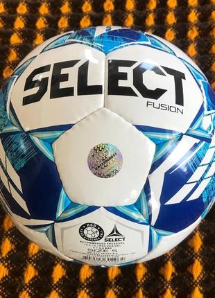 Мяч футбольный select fusion (размер 5)4 фото