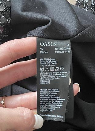 Лонгслів блуза у паєтки чорна oasis xs4 фото