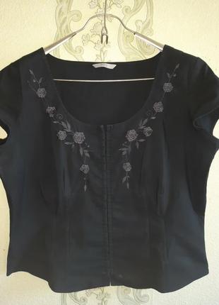 Корсетная блуза с вышивкой 54-56 р по фигуре1 фото