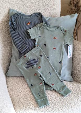 Набор тройка carters веселые попки