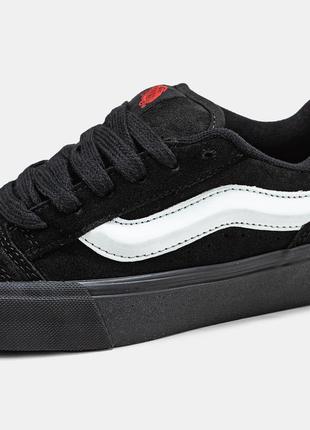 Мужские кроссовки vans knu skool / ванс кну скул черные дутые дутыши3 фото