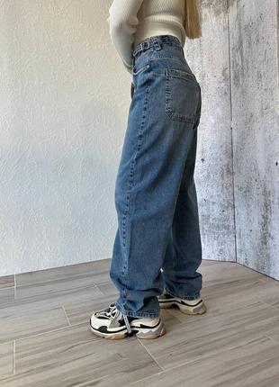 Джинсы синие женские / джинсы бойфренд / джинсы прямые женские / джинсы женские3 фото