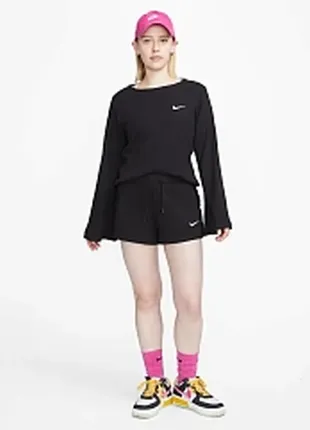 Шорти жіночі nike w nsw rib jrsy short dv7862-010