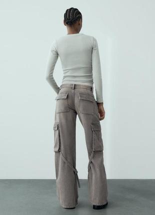 Крутые, мега стильные джинсы zara. размеры 38,42, 44, 46.6 фото