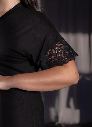 Женский вискозный халат хч1201 чорный3 фото