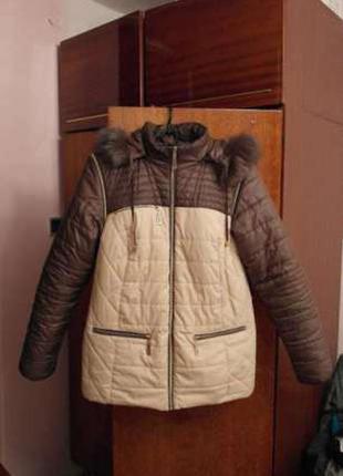 Отличная зимняя курточка пуховик ( можно и на осень и для беременных)4 фото