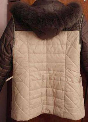 Отличная зимняя курточка пуховик ( можно и на осень и для беременных)5 фото