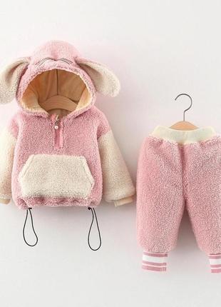 💎 класний костюм для дівчаток 💎 утеплений всередені плюшем