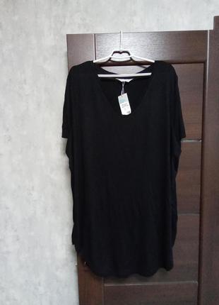 Брендовая новая вискозная блуза-туника р.2xl(22-24.)5 фото