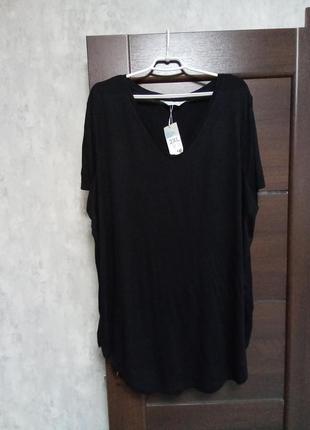 Брендовая новая вискозная блуза-туника р.2xl(22-24.)1 фото