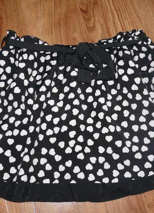 Милая юбка в сердечки