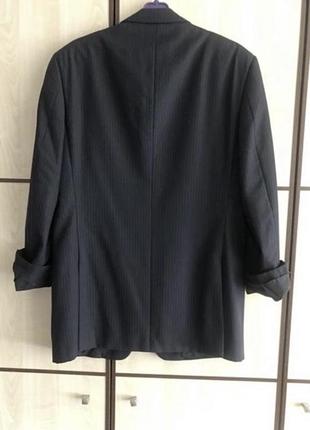 Піджак чорний вовняний7 фото