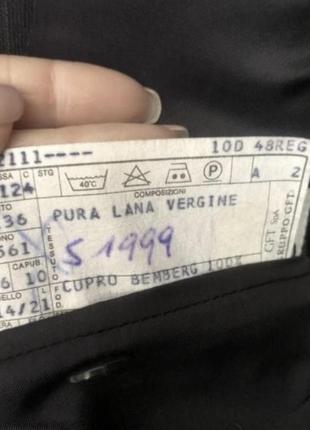 Піджак чорний вовняний8 фото