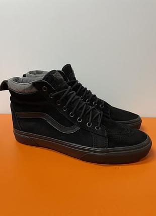 Высокие оригинальные кеды ботинки vans black🔥