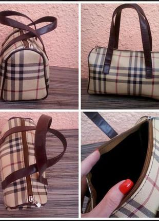 Маленькая сумочка в стиле burberry2 фото