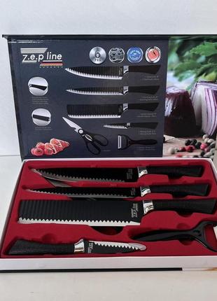 Набір ножів zp 035 7 предметов черный