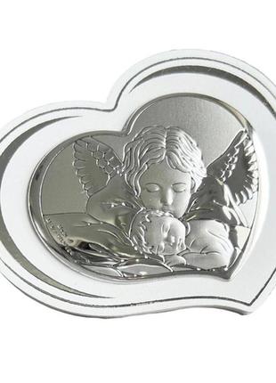 Срібна ікона ангел-охоронець (11 x 8 см) valentі 81305 2l