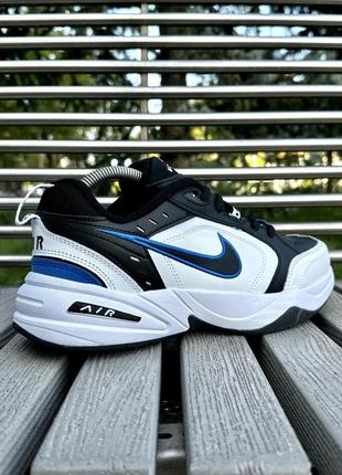 Мужские кроссовки nike air monarch iv (black white)2 фото