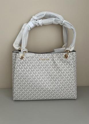 Сумка michael kors trisha large logo оригінал10 фото