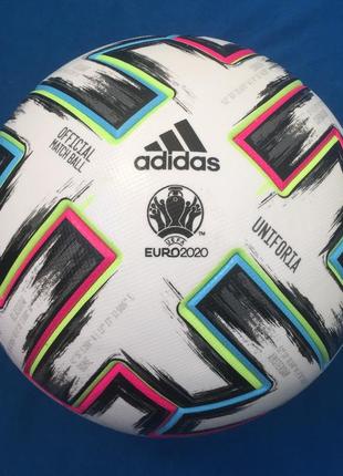 М'яч футбольний adidas uniforia euro 2020 omb fh7362 (розмір 5)2 фото