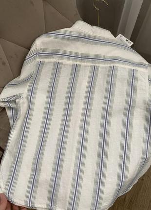 Нова сорочка бавовна/льон zara