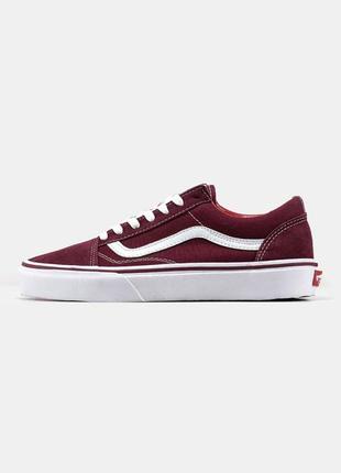 Жіночі кросівки vans old skool classic red / ванс олд скул червоні  класичні ванси