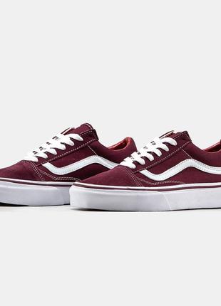 Женские кроссовки vans old skool classic red / ванс олд скул классические вансы5 фото