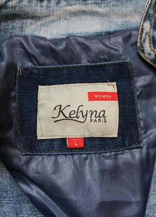 Модная джинсовая косуха курточка на теплую погоду актуальный формат kelyna paris3 фото