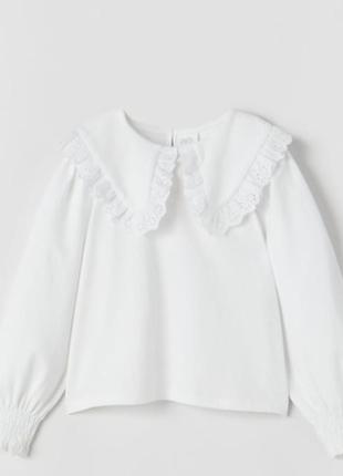 Белая блузка zara 11-12 лет